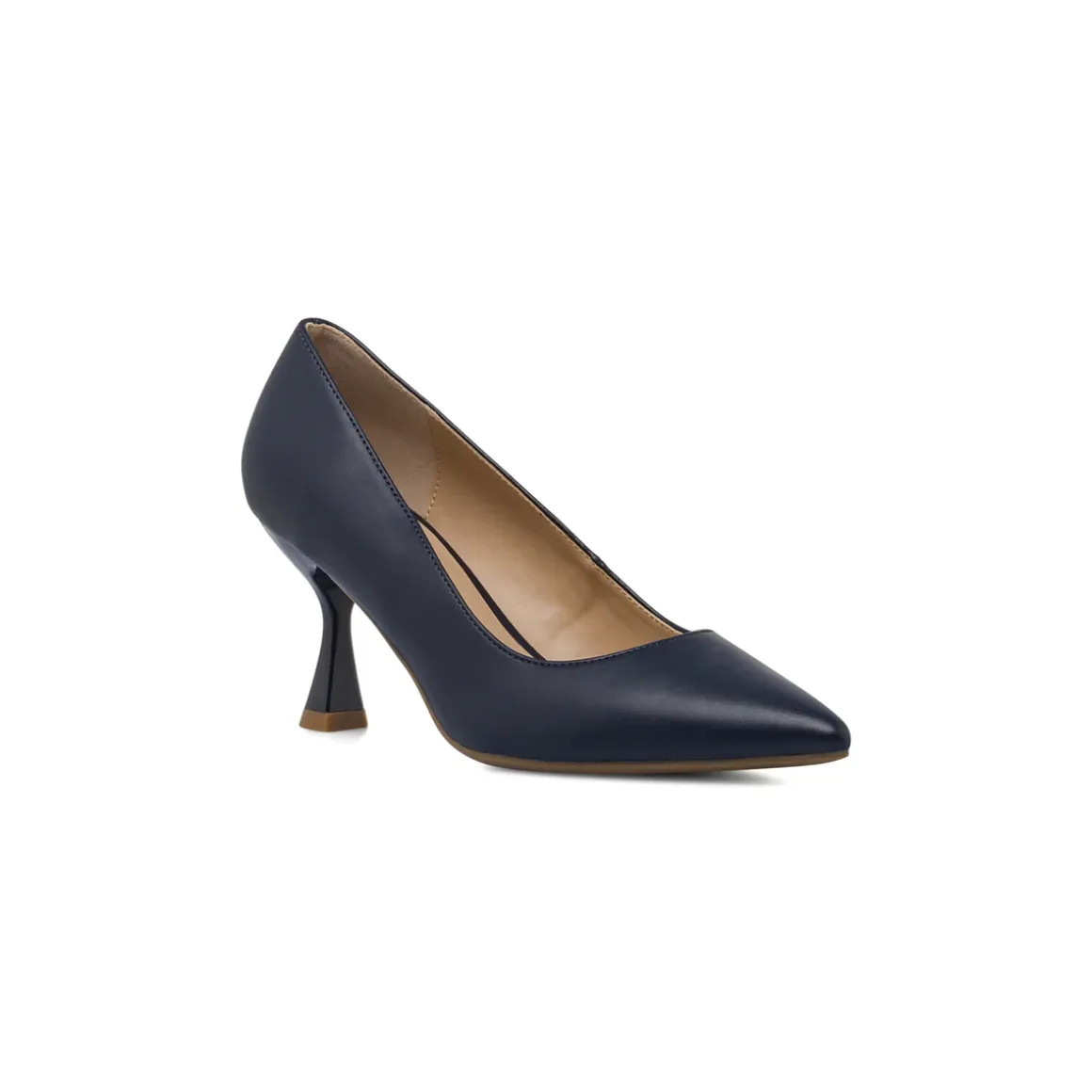 Décolleté da donna blu Lora Ferres con tacco a rocchetto 7,5 cm