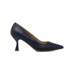 Décolleté da donna blu Lora Ferres con tacco a rocchetto 7,5 cm