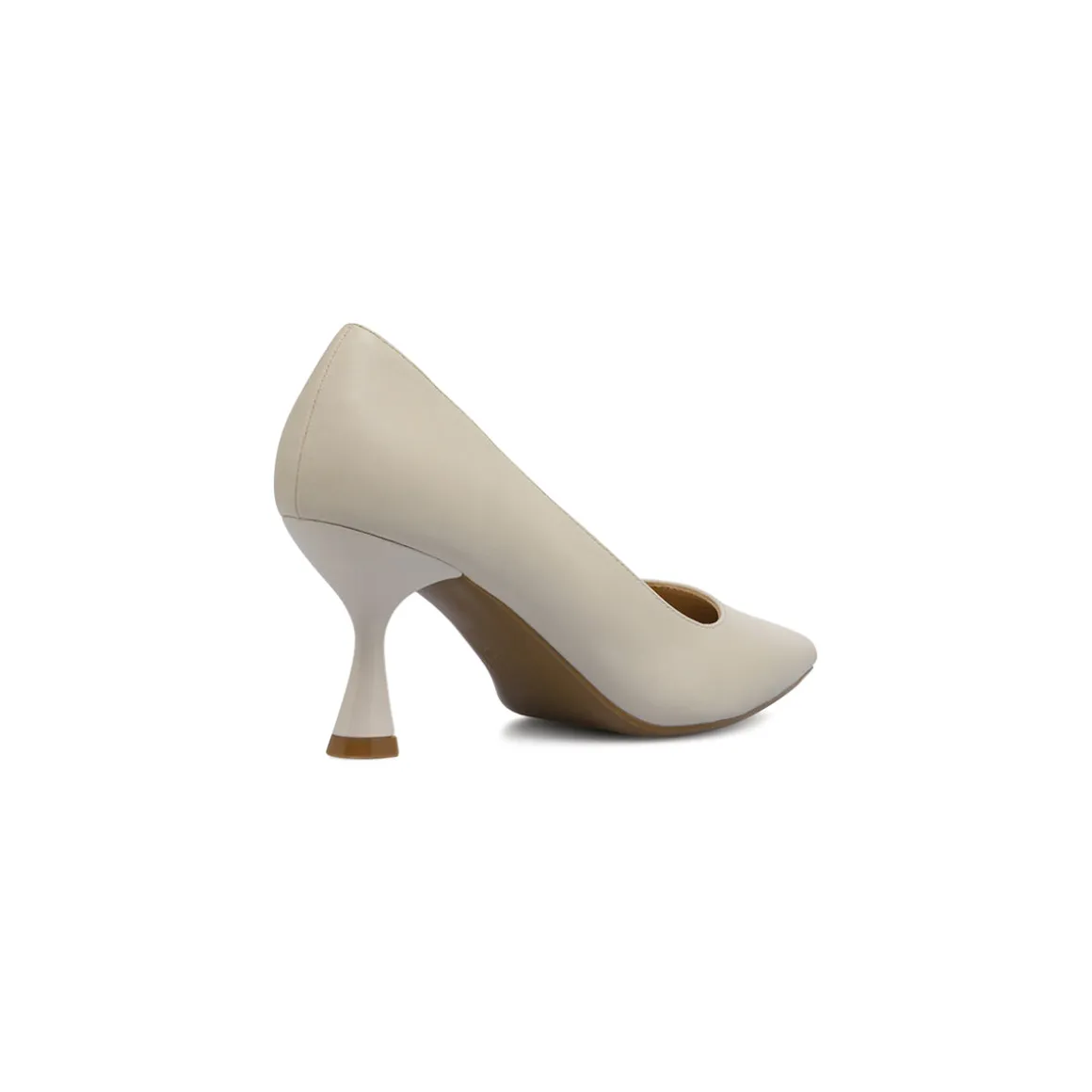 Décolleté da donna Lora Ferres bianco off-white con tacco 7,5 cm