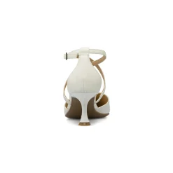 Décolleté da donna Lora Ferres bianche con cinturini e tacco 6 cm