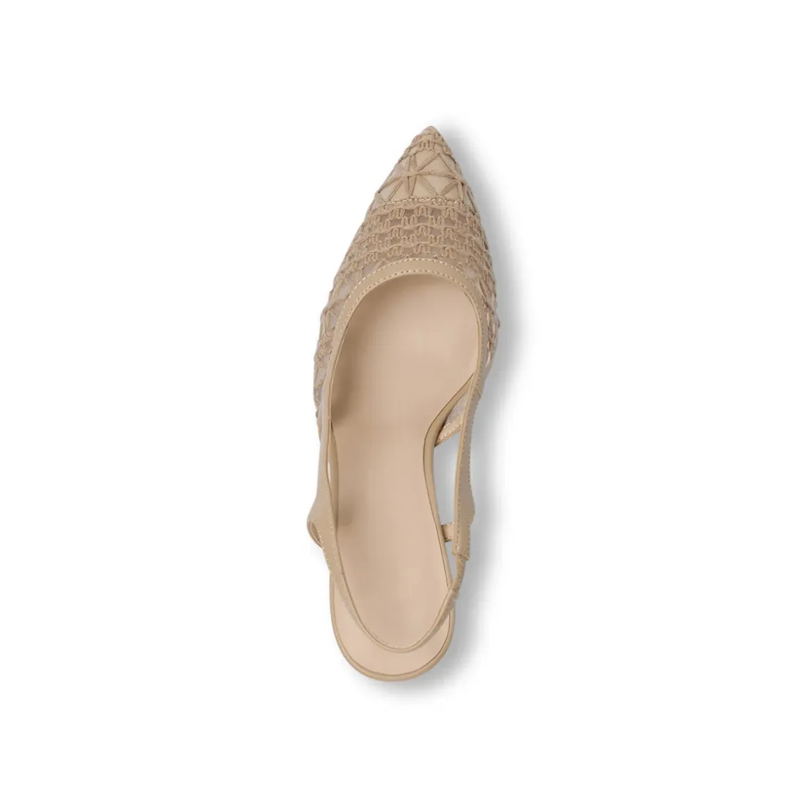 Décolleté da donna marroni effetto pizzo con tacco 9 cm Swish Jeans