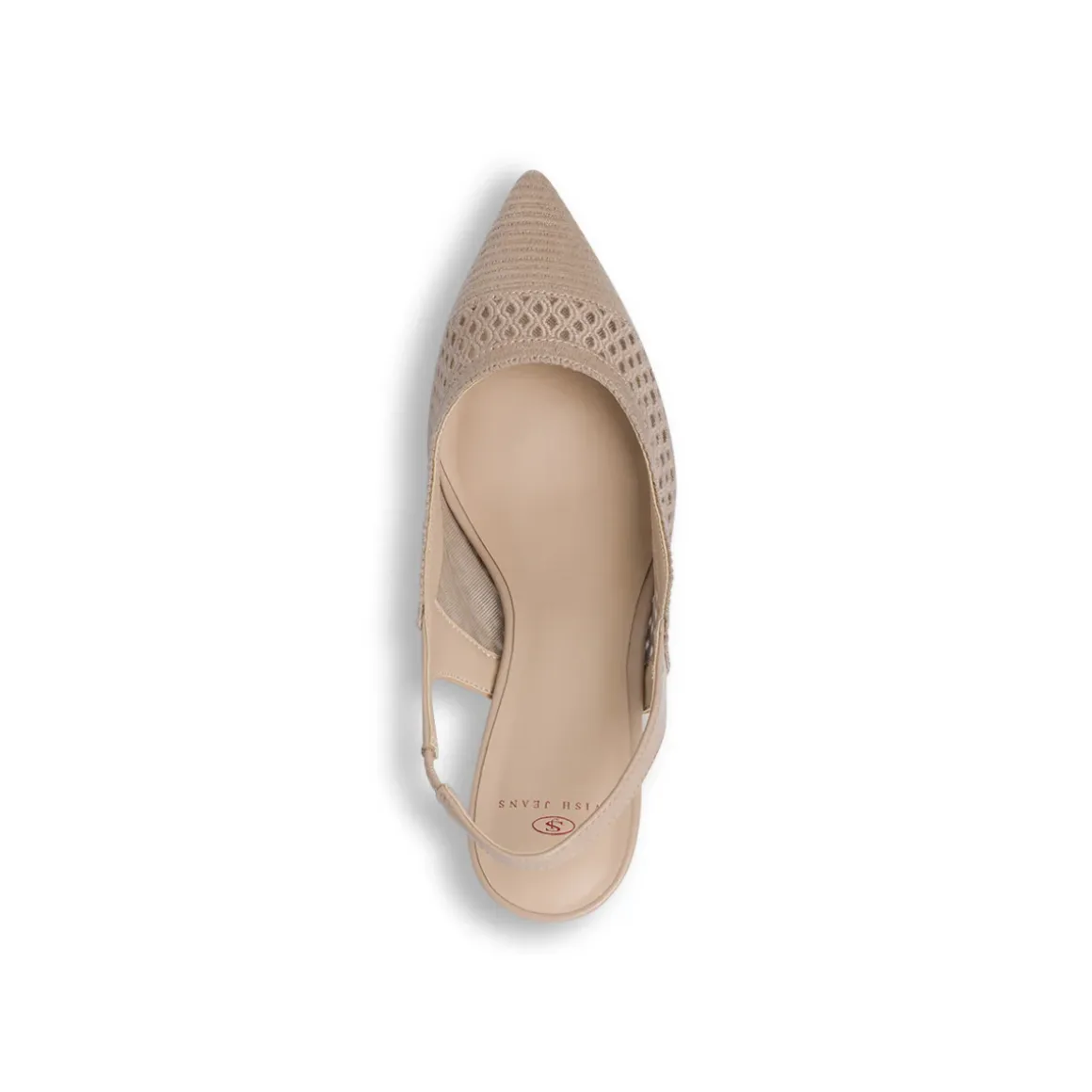 Décolleté da donna nude con tomaia traforata e tacco 8cm Swish Jeans