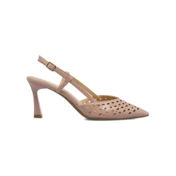 Décolleté da donna Rosa Nude Swish Jeans con tacco 8 cm e trafori