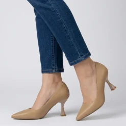 Décolleté Lora Ferres da donna Beige a punta con tacco 7,5 cm