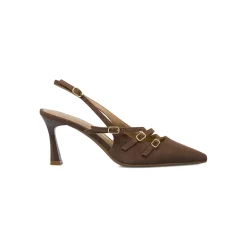Décolleté Marroni da Donna effetto scamosciato tacco 8 cm Swish Jeans
