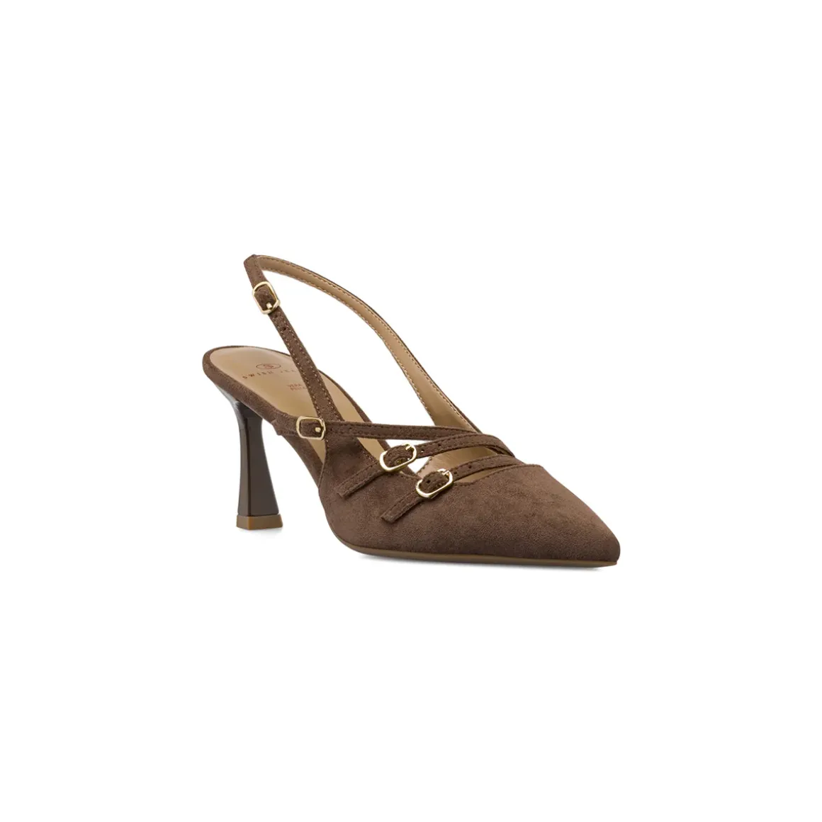Décolleté Marroni da Donna effetto scamosciato tacco 8 cm Swish Jeans