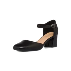 Décolleté nere con cinturino e tacco a blocco 6 cm Swish Jeans