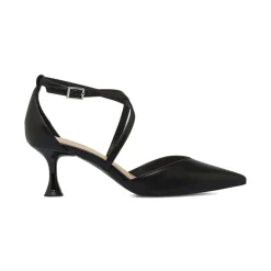 Décolleté Nere Donna Lora Ferres con cinturino e tacco 6 cm