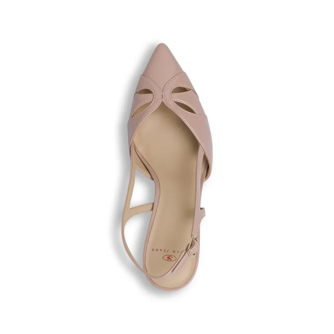 Décolleté rosa nude donna Swish Jeans effetto vernice e tacco 7,5