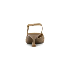 Décolleté slingabck da donna beige con tacco 6,5 cm Lora Ferres