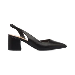 Décolleté slingback a punta nere da Donna con tacco 6,5 cm Lora Ferres