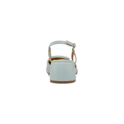 Décolleté slingback azzurre da Donna con fibbia e tacco 5 cm P Smart