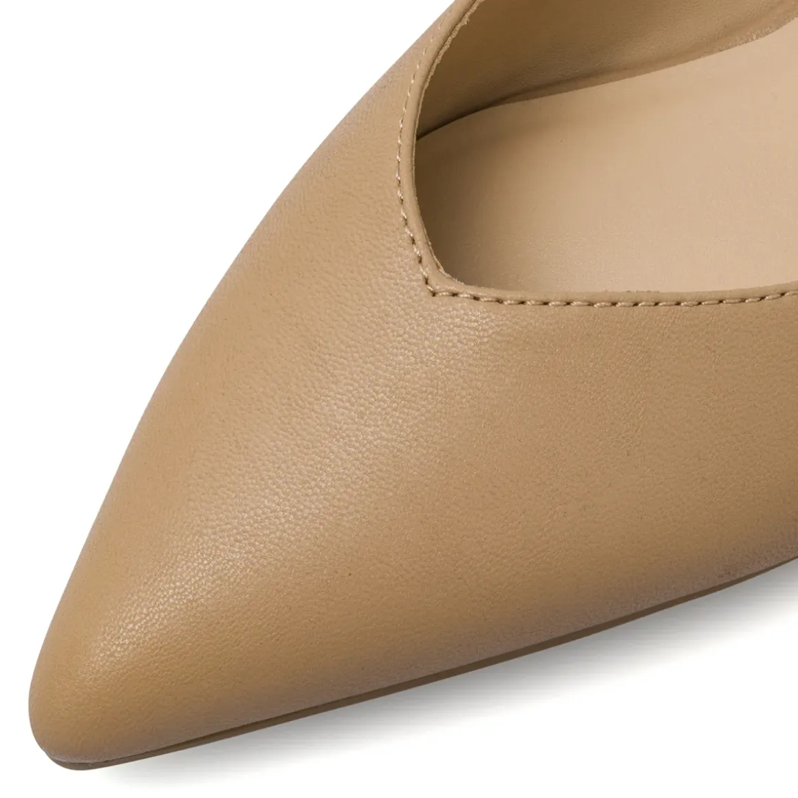 Décolleté Slingback da Donna a punta marroni Lora Ferres