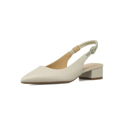 Décolleté Slingback da Donna bianche con punta e strass Lora Ferres