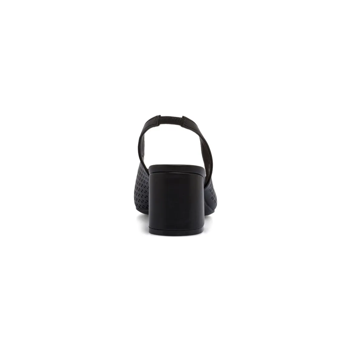 Décolleté slingback da donna nere traforate con tacco 6 cm Lora Ferres