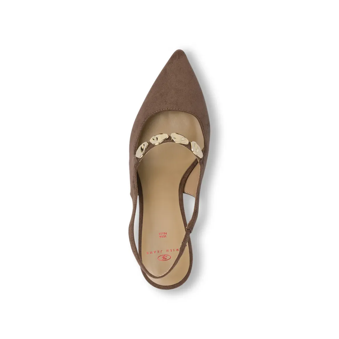 Décolleté Slingback Donna Marroni con tacco stiletto 9 cm Swish Jeans