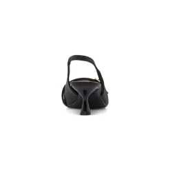 Décolleté slingback donna nere Lora Ferres con tacco 5,5 cm
