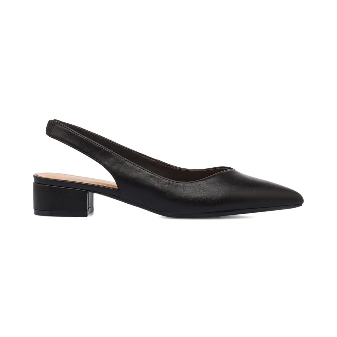 Décolleté slingback nere da Donna con cinturino e tacco 3 cm Lora Ferres