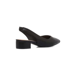 Décolleté slingback nere da Donna con cinturino e tacco 3 cm Lora Ferres