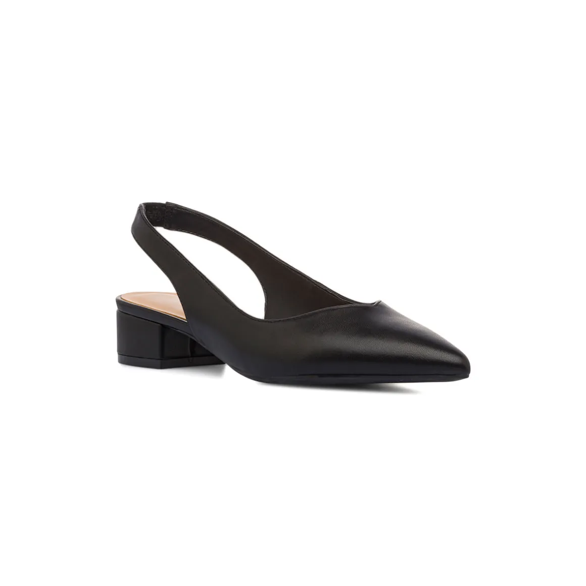 Décolleté slingback nere da Donna con cinturino e tacco 3 cm Lora Ferres