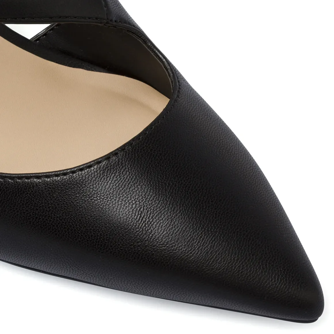 Décolleté Slingback nere Swish Jeans da donna con tacco 7,5 cm