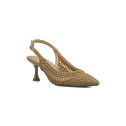 Décolleté slingback sabbia da Donna e tacco 6 cm Lora Ferres