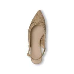 Décolleté slingback sabbia da Donna e tacco 6 cm Lora Ferres