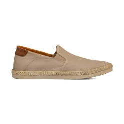 Espadrillas Beige da Uomo in tessuto con suola in rafia Riflessi Urbani