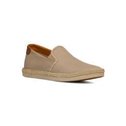 Espadrillas Beige da Uomo in tessuto con suola in rafia Riflessi Urbani