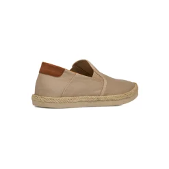 Espadrillas Beige da Uomo in tessuto con suola in rafia Riflessi Urbani