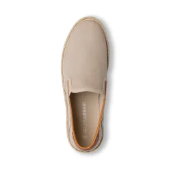 Espadrillas Beige da Uomo in tessuto con suola in rafia Riflessi Urbani
