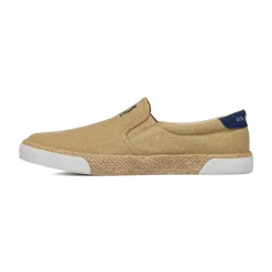 Espadrillas beige da Uomo in tessuto canvas con suola in paglia US Golf Club