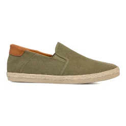 Espadrillas Slip-on Verdi da uomo con suola in Corda Intrecciata Riflessi Urbani