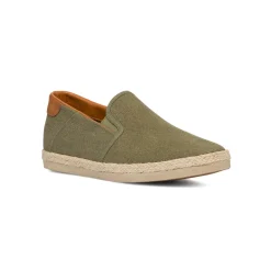 Espadrillas Slip-on Verdi da uomo con suola in Corda Intrecciata Riflessi Urbani