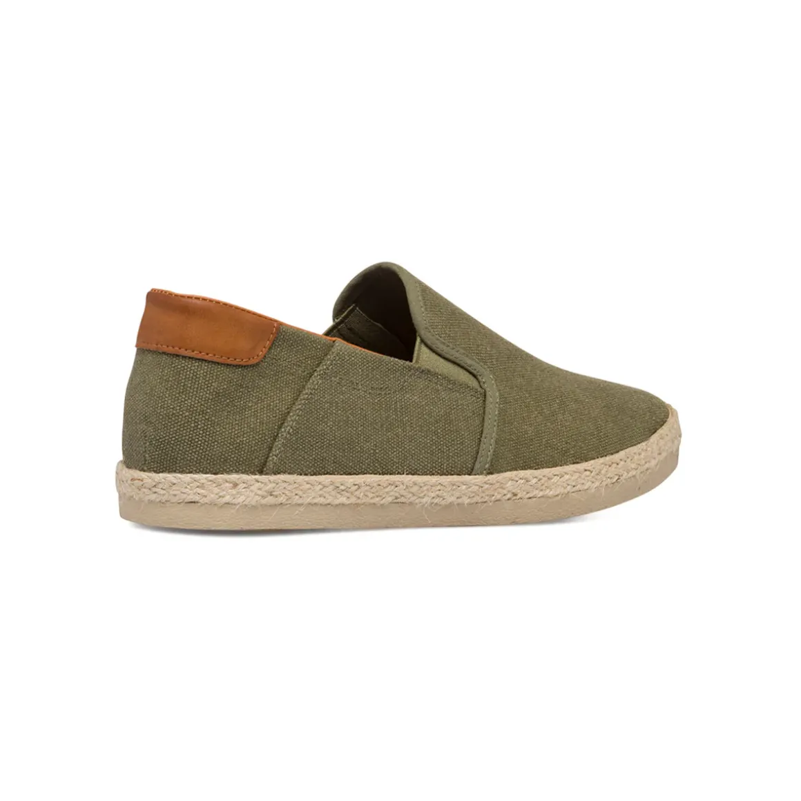 Espadrillas Slip-on Verdi da uomo con suola in Corda Intrecciata Riflessi Urbani