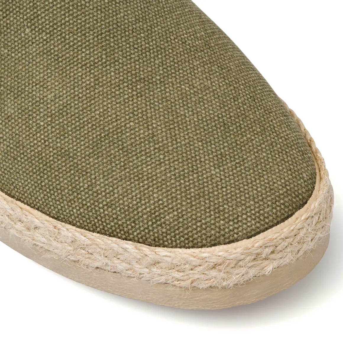 Espadrillas Slip-on Verdi da uomo con suola in Corda Intrecciata Riflessi Urbani
