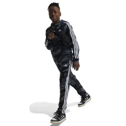 Felpa bambino con cappuccio Essentials Allover Print adidas
