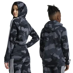 Felpa bambino con cappuccio Essentials Allover Print adidas