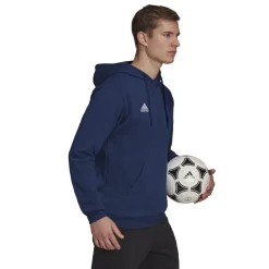 Felpa blu da uomo con cappuccio adidas Entrada 22