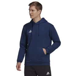 Felpa blu da uomo con cappuccio adidas Entrada 22