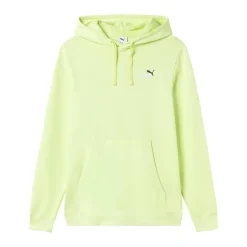 Felpa con cappuccio da uomo verde lime con tasca a marsupio Puma ESS 2 COLOR