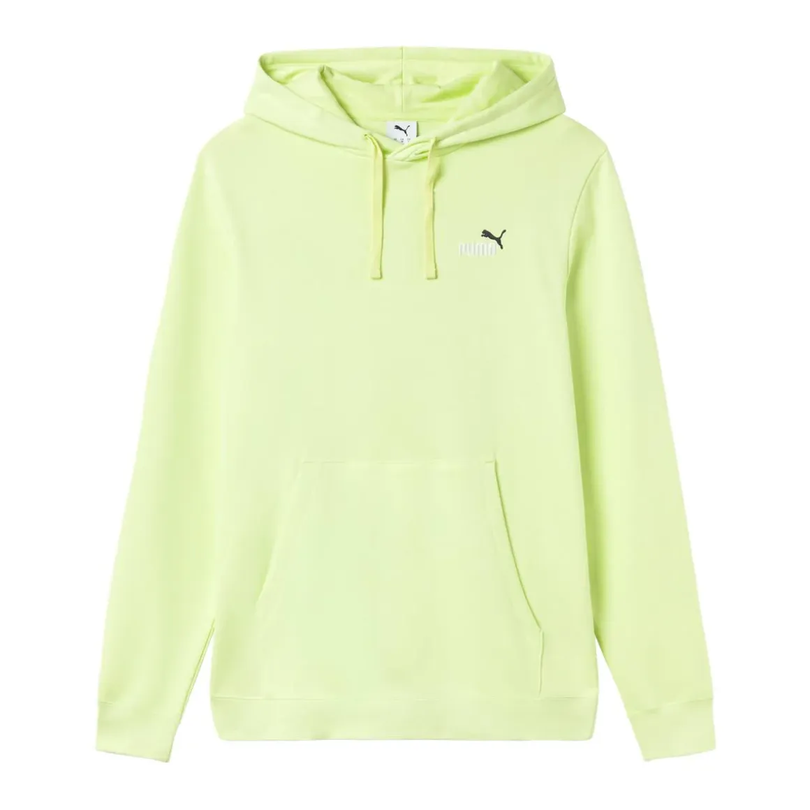 Felpa con cappuccio da uomo verde lime con tasca a marsupio Puma ESS 2 COLOR
