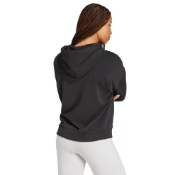 Felpa con cappuccio nera da Donna con logo adidas