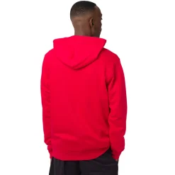 Felpa con cappuccio Rossa da Uomo con tasche e stampa Chicago Bulls e Lavine NBA