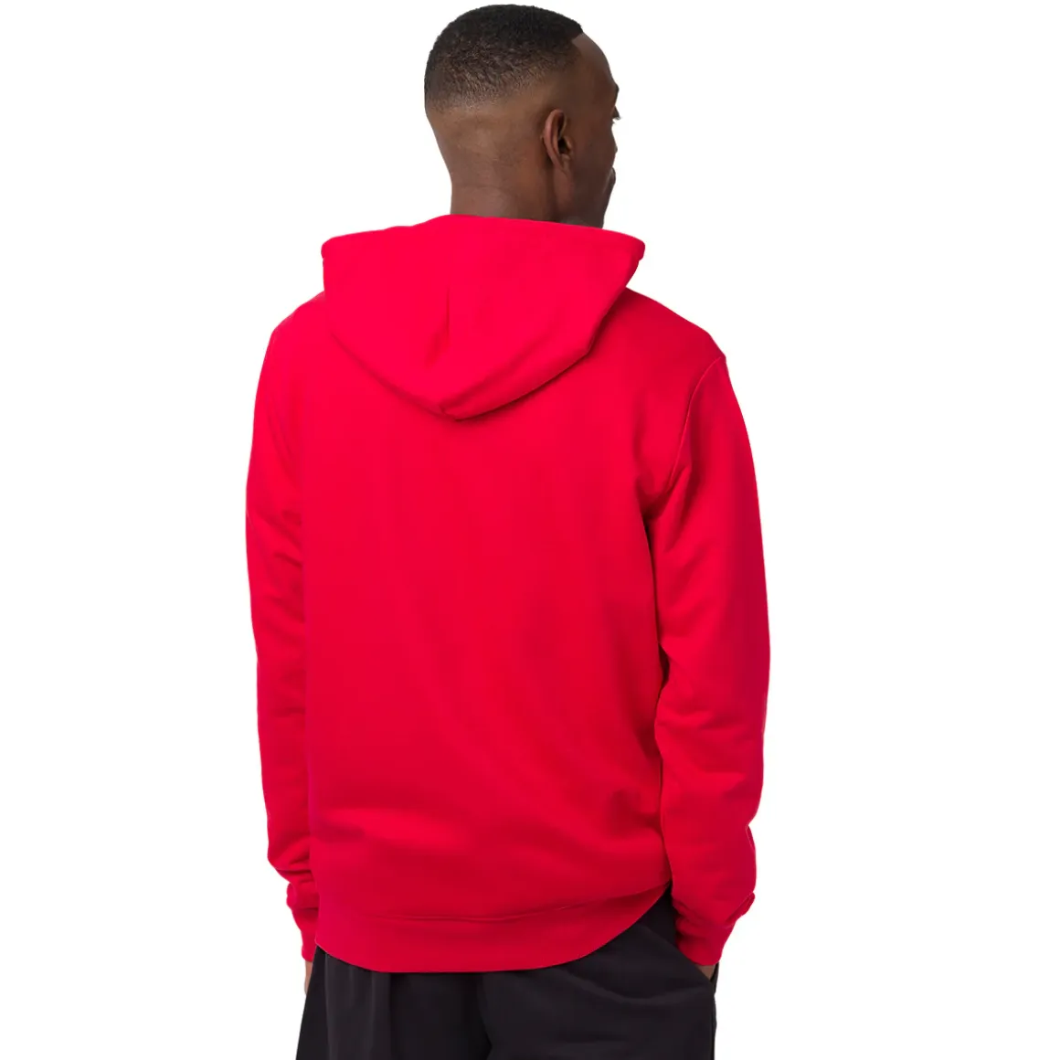 Felpa con cappuccio Rossa da Uomo con tasche e stampa Chicago Bulls e Lavine NBA
