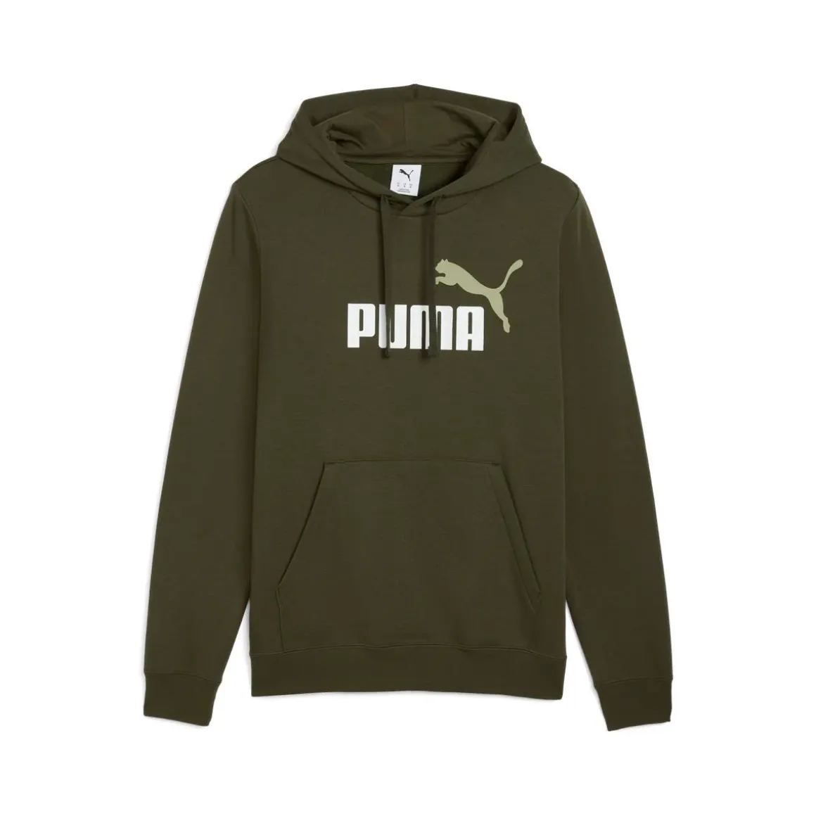 Felpa con cappuccio verde militare da Uomo Puma