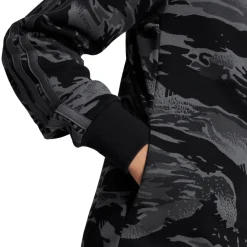 Felpa con zip da Ragazzo e Ragazza nera con stampa camouflage adidas