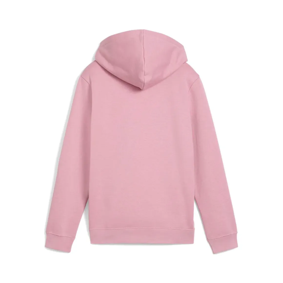 Felpa da bambina rosa con cappuccio e grande logo bianco Puma Essentials