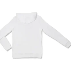 Felpa da Donna Bianca con cappuccio logo frontale in strass Puma