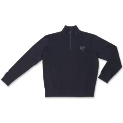 Felpa da Uomo Blu con mezza zip e loghi a contrasto Ducati Corse